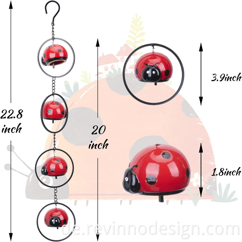 Ladybugs Wind Chime